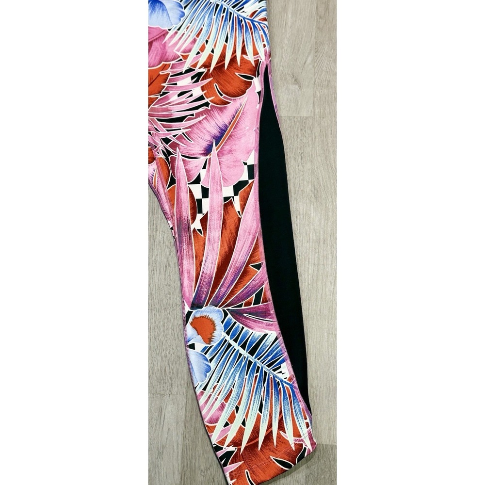Nike Dri-FIT Icon Clash One Floral Hi-Rise Boho Leggings Size L Capri Comfort - Picture 2 of 11